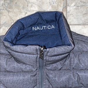 Blue and Grey Reversible Nautica Winter Jacket